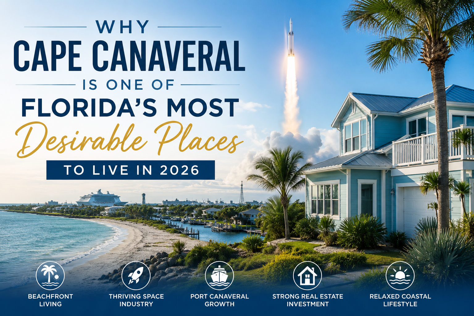 Why Cape Canaveral Is One of Florida's Most Desirable Places to Live in 2026 header image.
