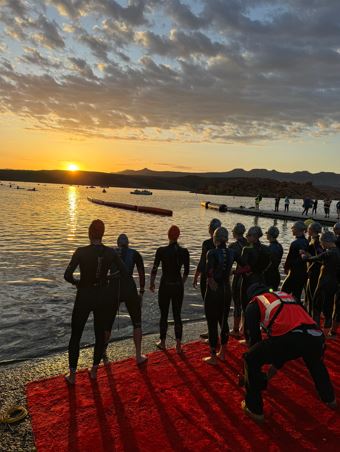 Ironman St. George Races 🏊‍♀️🚴‍♂️🏃‍♂Into the Sunset 🌇 header image.