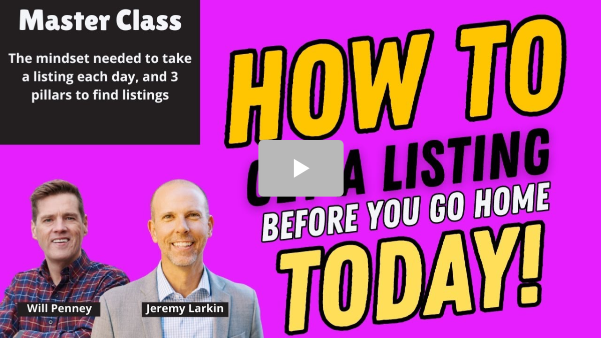 (REPLAY) How to get a listing TODAY! header image.
