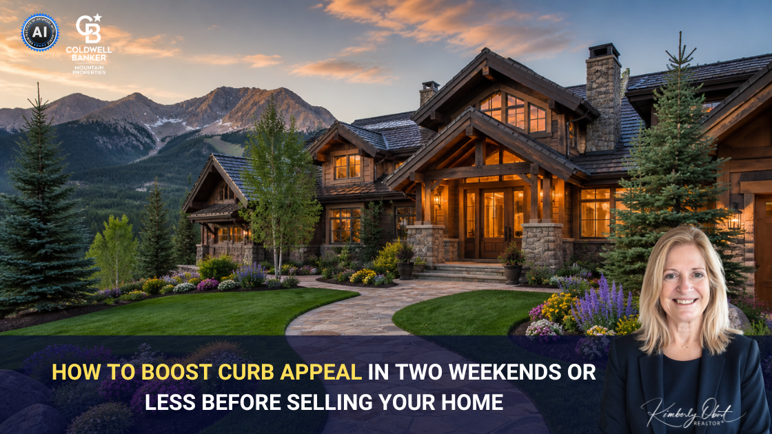 How to Boost Curb Appeal in Two Weekends or Less Before Selling Your Home header image.