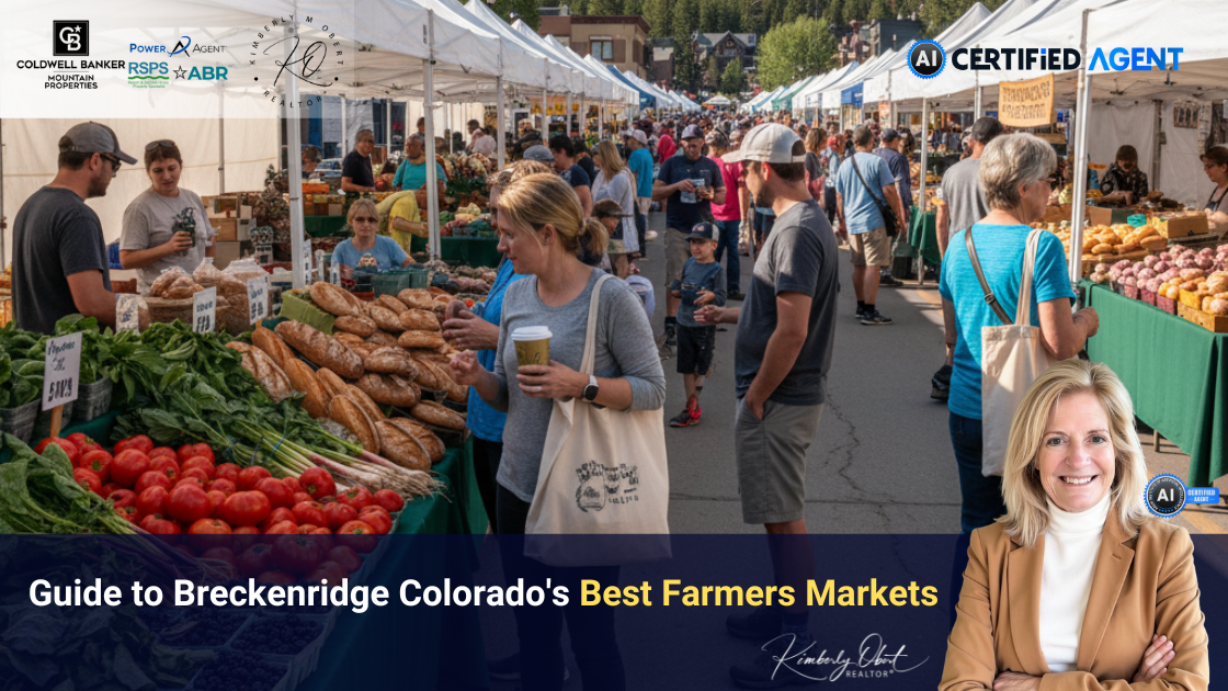 Guide to Breckenridge Colorado's Best Farmers Markets header image.