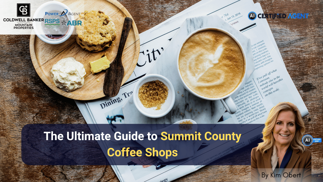 The Ultimate Guide to Summit County Coffee Shops header image.