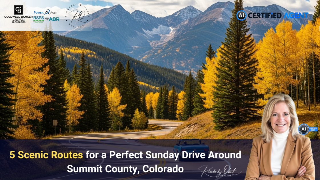 5 Scenic Routes for a Perfect Sunday Drive Around Summit County, Colorado header image.