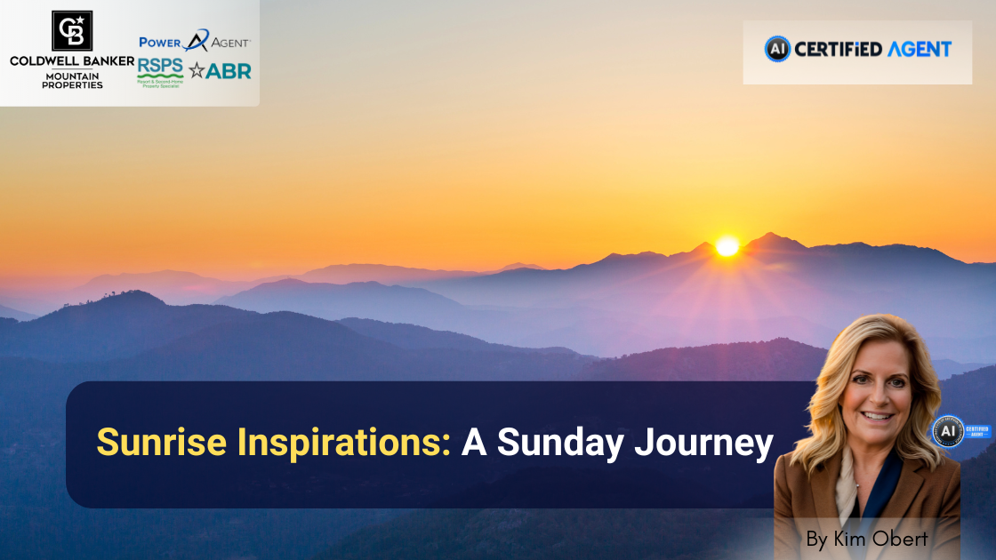 Sunrise Inspirations: A Sunday Journey header image.