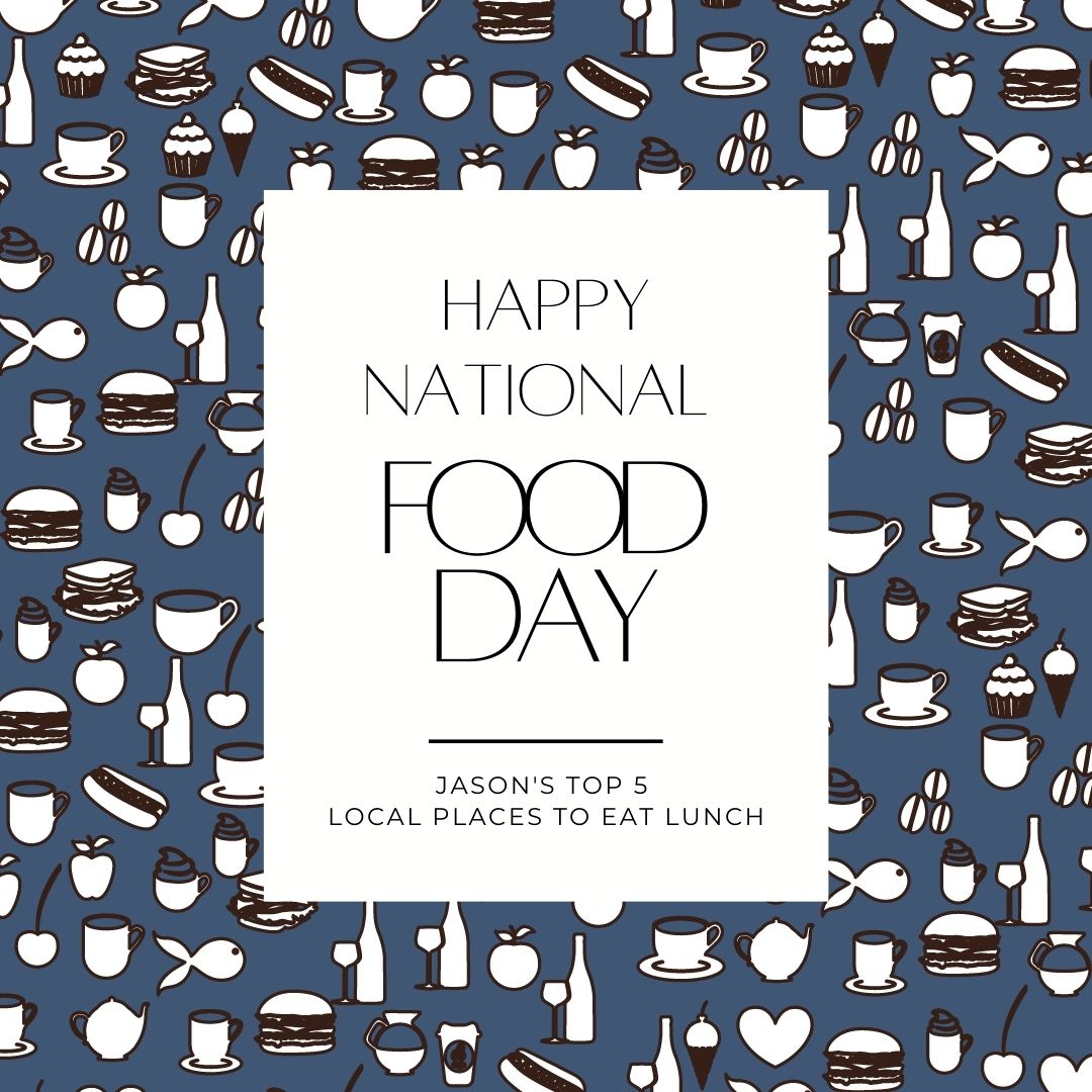 Jason's TOP 5 Local Lunch Spots header image.