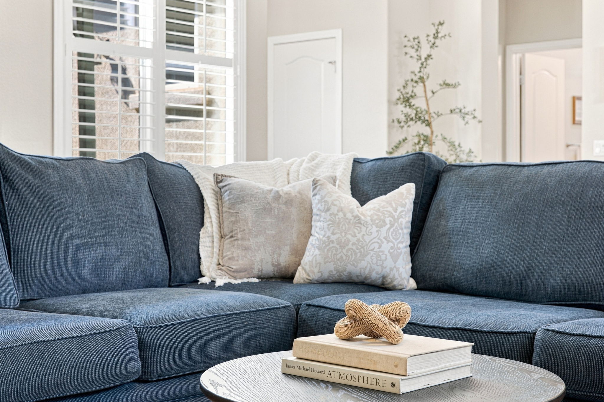 Staged Bakersfield living room featured in the October 2026 Bakersfield housing market update