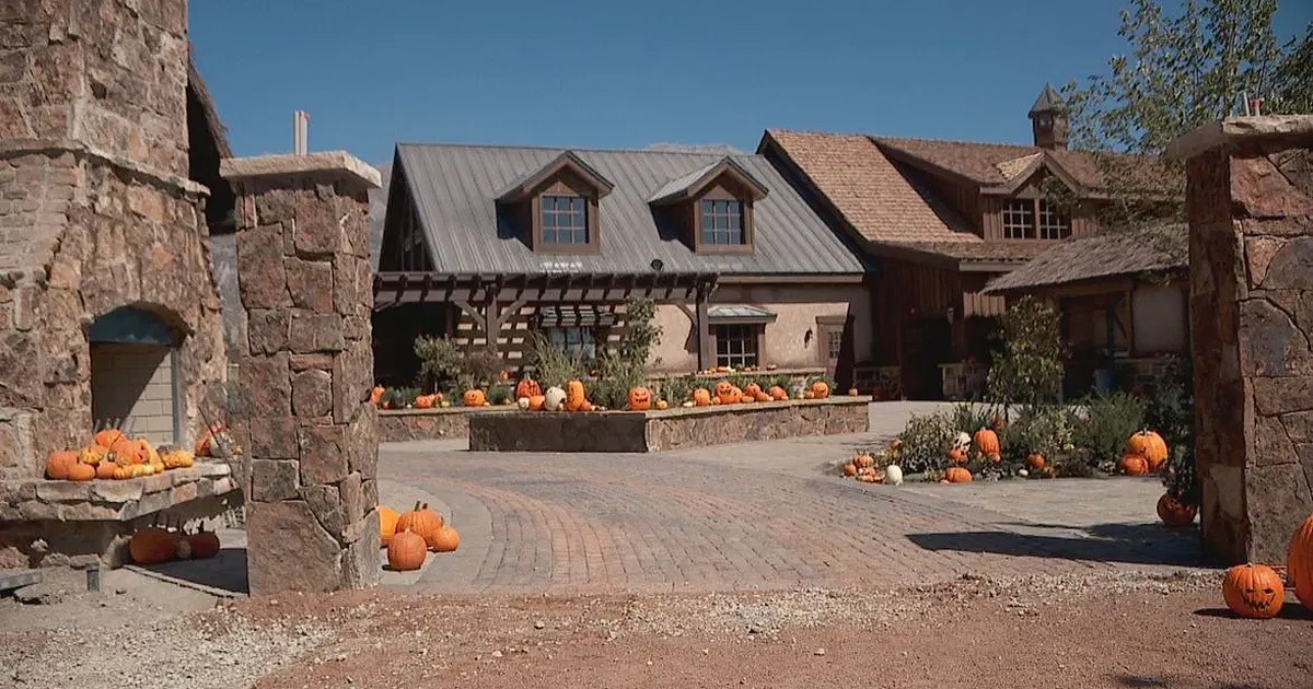 Former Evermore Park buildings in Pleasant Grove, Utah, the site Brandon Sanderson's Dragonsteel plans to redevelop as its headquarters.