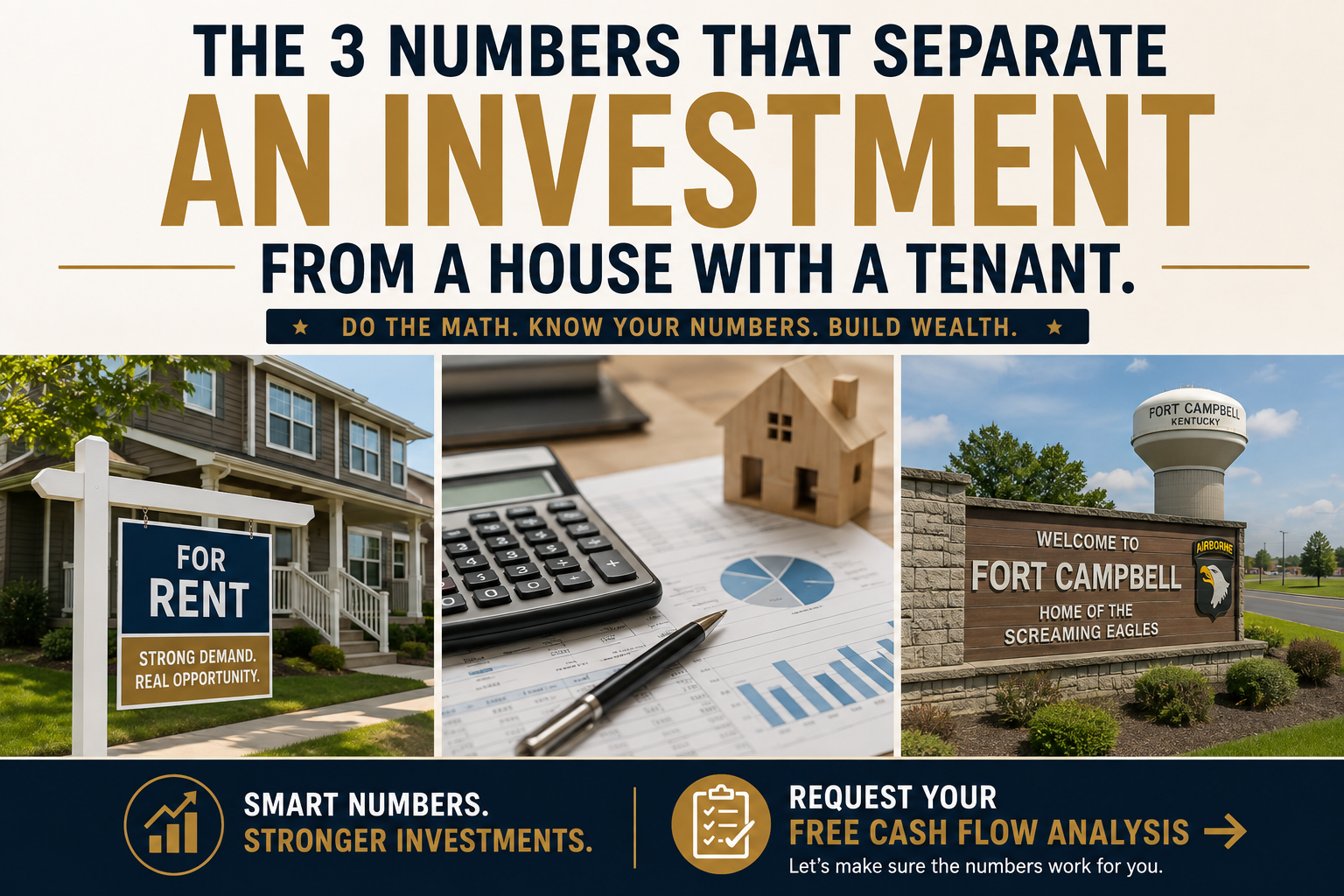 How to Run the Numbers on a Clarksville Rental Property (Before You Buy or Hold) header image.