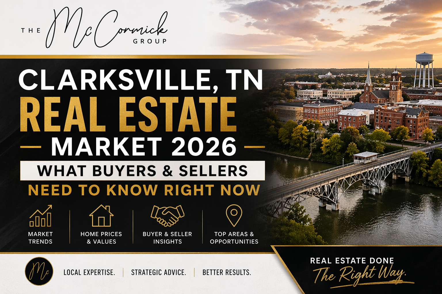 Clarksville, TN Real Estate Market 2026: What Buyers & Sellers Need to Know Right Now header image.