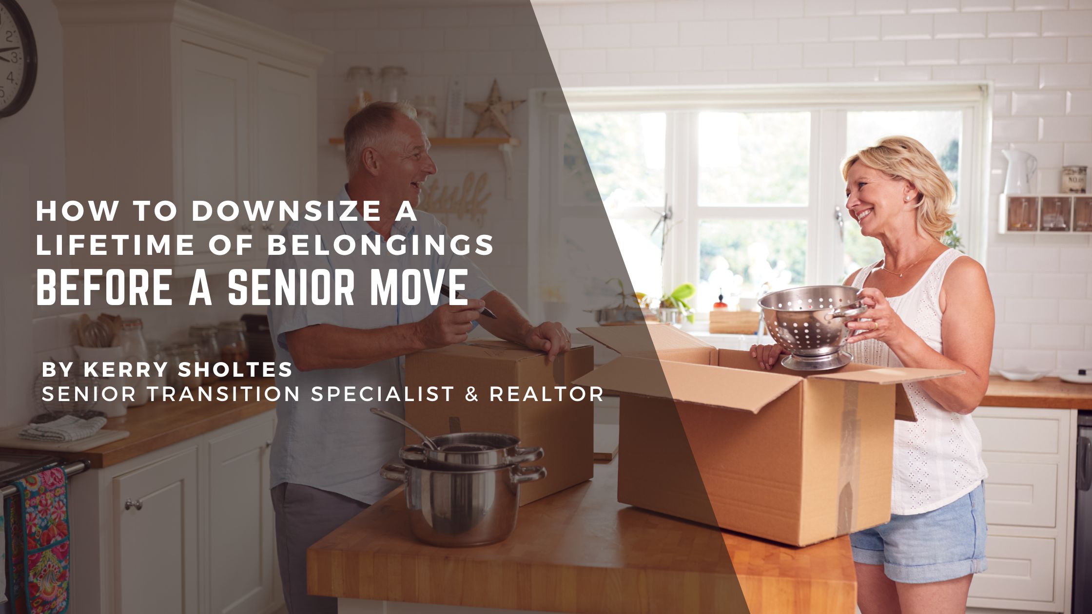 How to Downsize a Lifetime of Belongings Before a Senior Move header image.