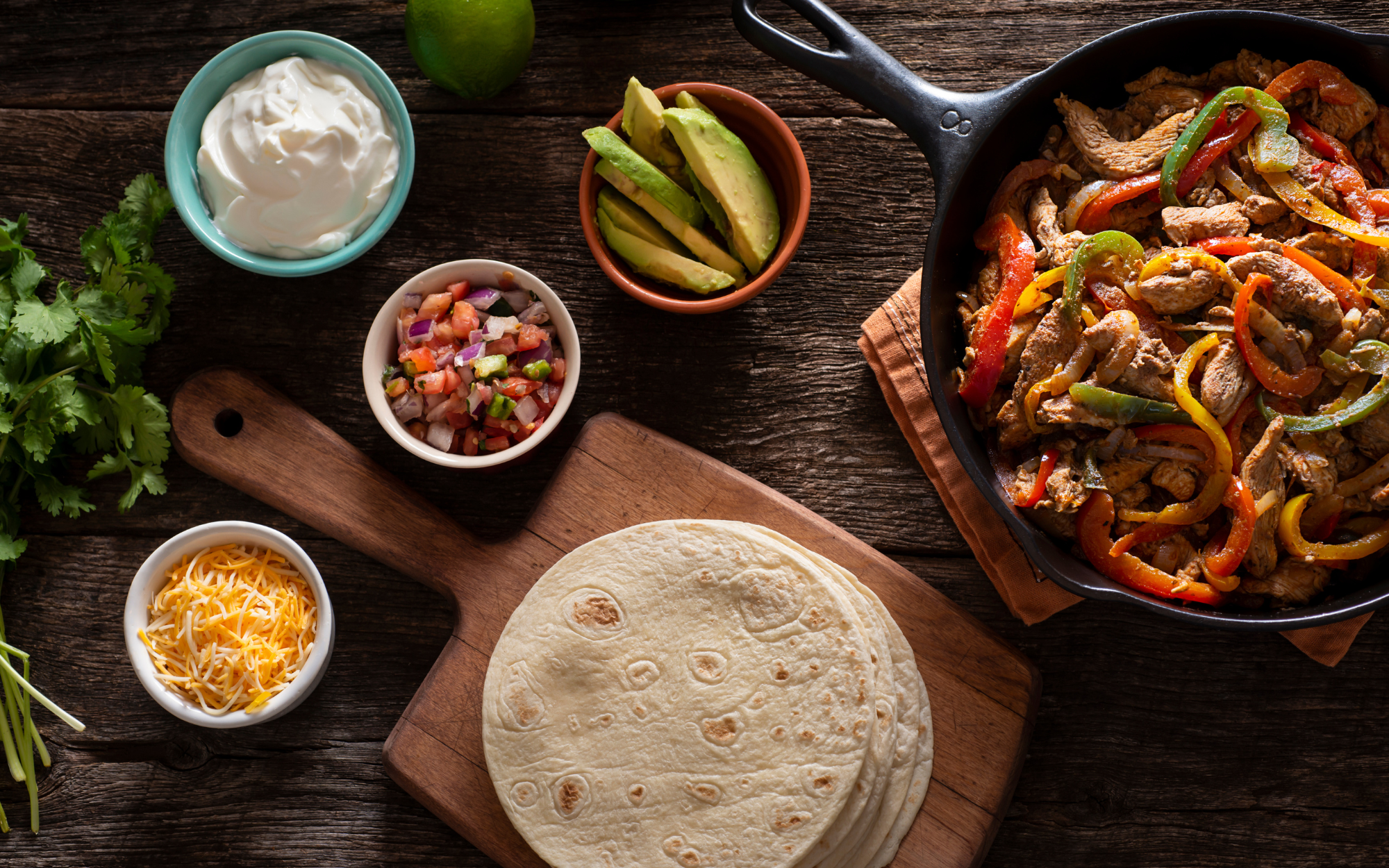 Javier's sizzling fajita recipe! header image.