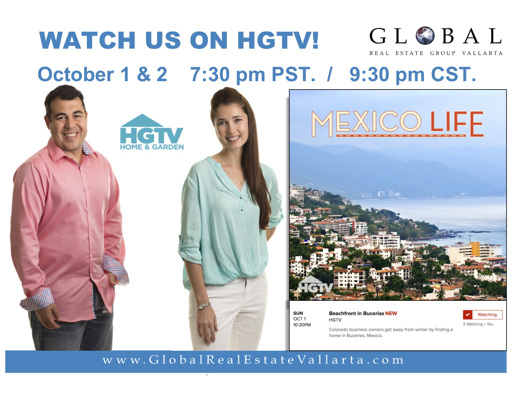 HGTV - MEXICO LIFE header image.