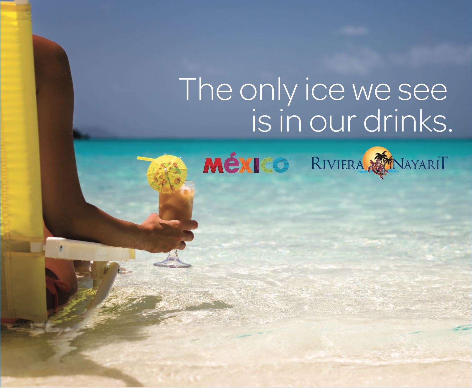 THE ONLY ICE WE SEE... IS IN OUR DRINKS! header image.
