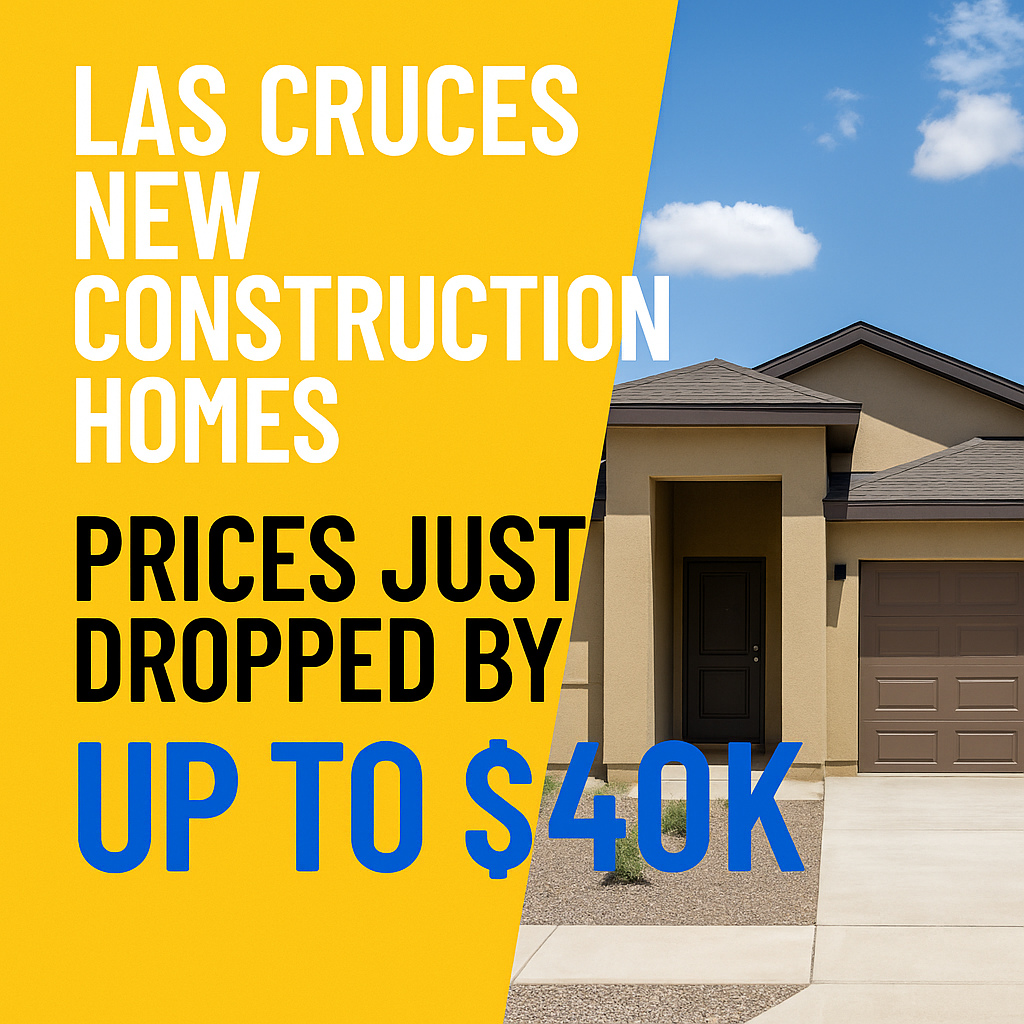 🏡 Price Cuts Alert: New Homes in Las Cruces Now up to $40,000 Less! header image.