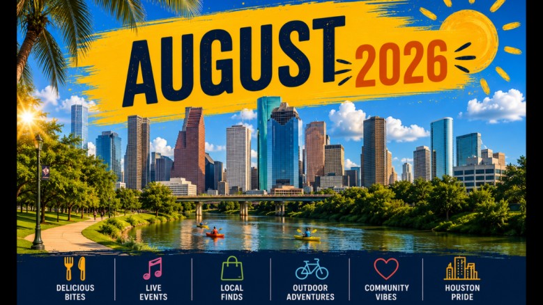 HOUSTON DOESN'T DO SLOW SUMMERS: YOUR GUIDE TO THE BEST OF AUGUST 2026 header image.