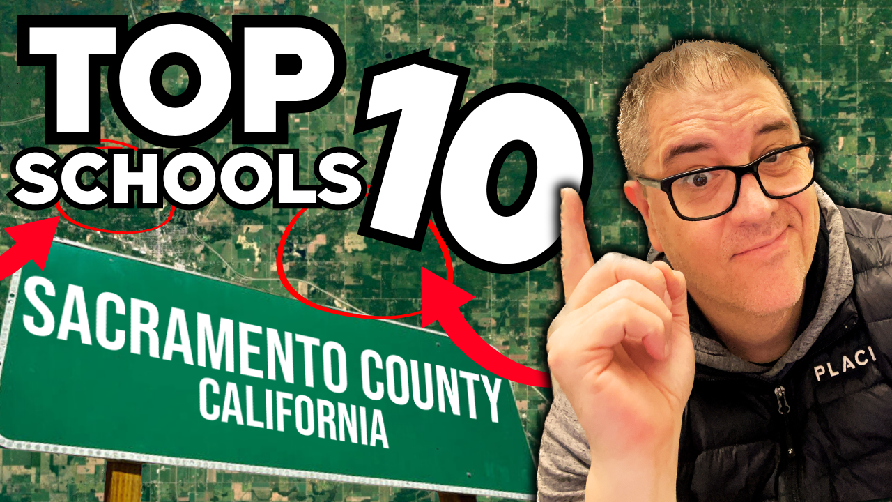 Pointing elementary school areas in Sacramento County, California.