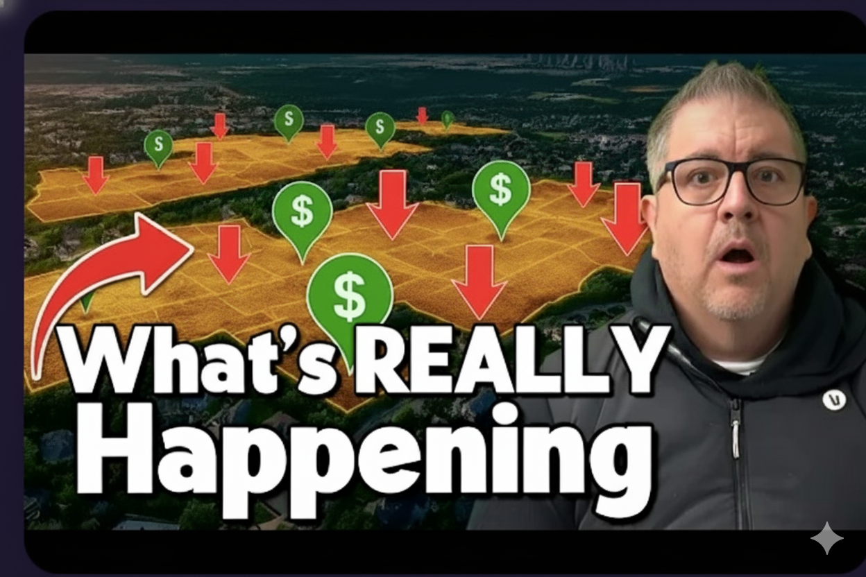 Sacramento market update graphic showing rising and falling home prices