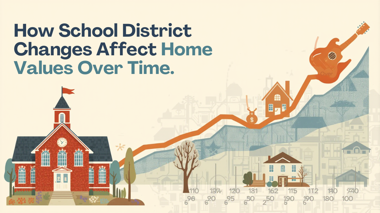 How School District Changes Affect Home Values Over Time 🏡🎓🎸 header image.