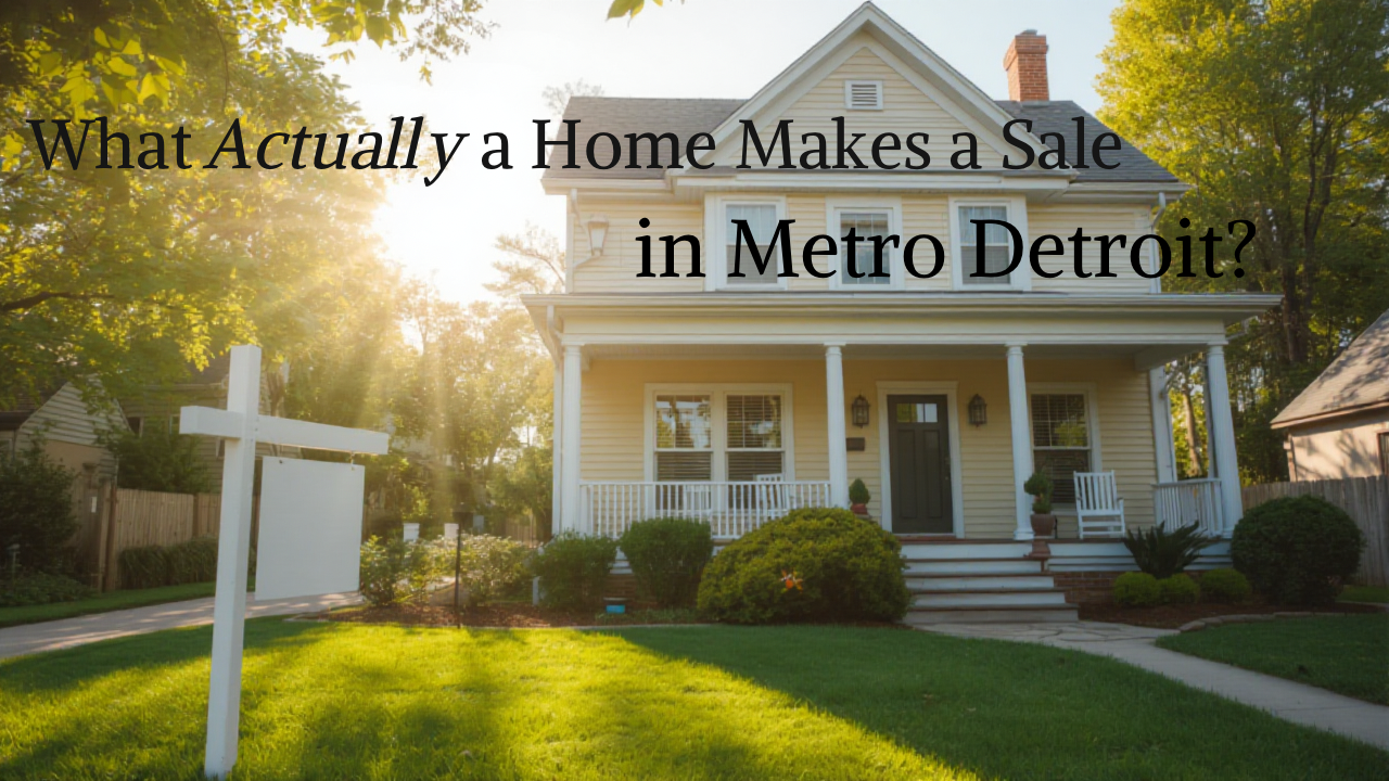What Actually Makes a Home Sell Faster in Metro Detroit header image.