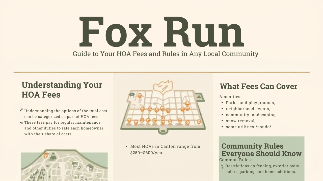 Guide to HOA Fees and Rules in Fox Run (or Any Local Community) header image.