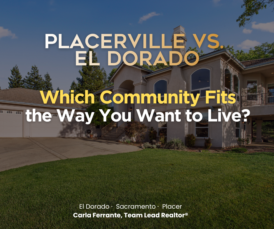 Which Community Fits the Way You Want to Live? Placerville vs. El Dorado header image.