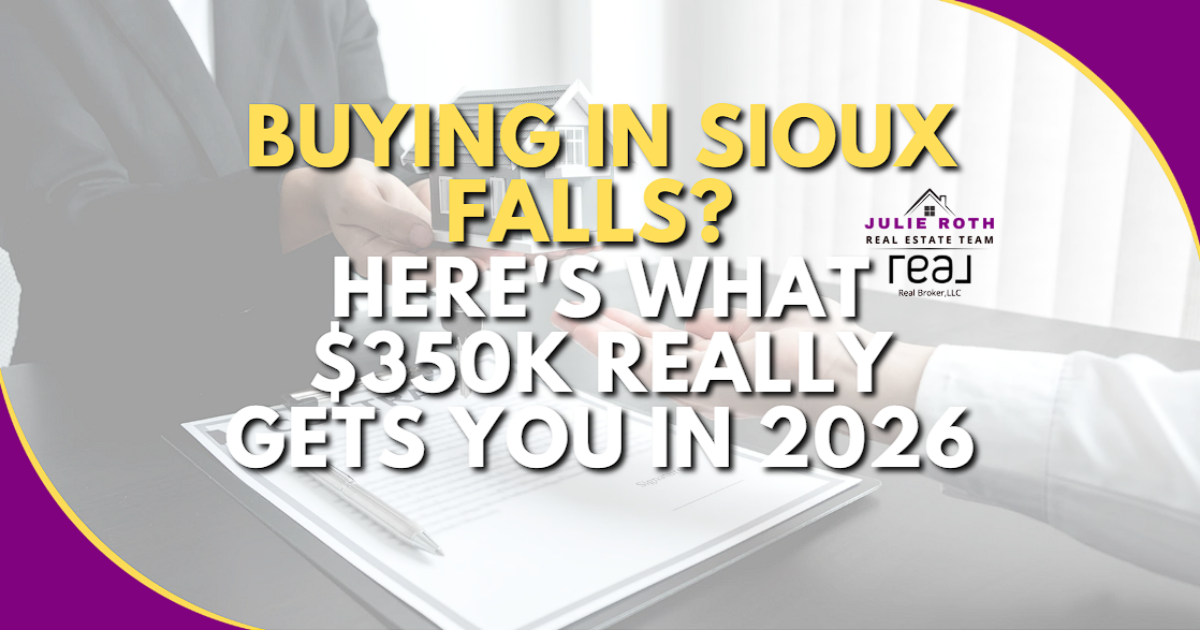 Buying in Sioux Falls? Here's What $350K Really Gets You in 2026 header image.