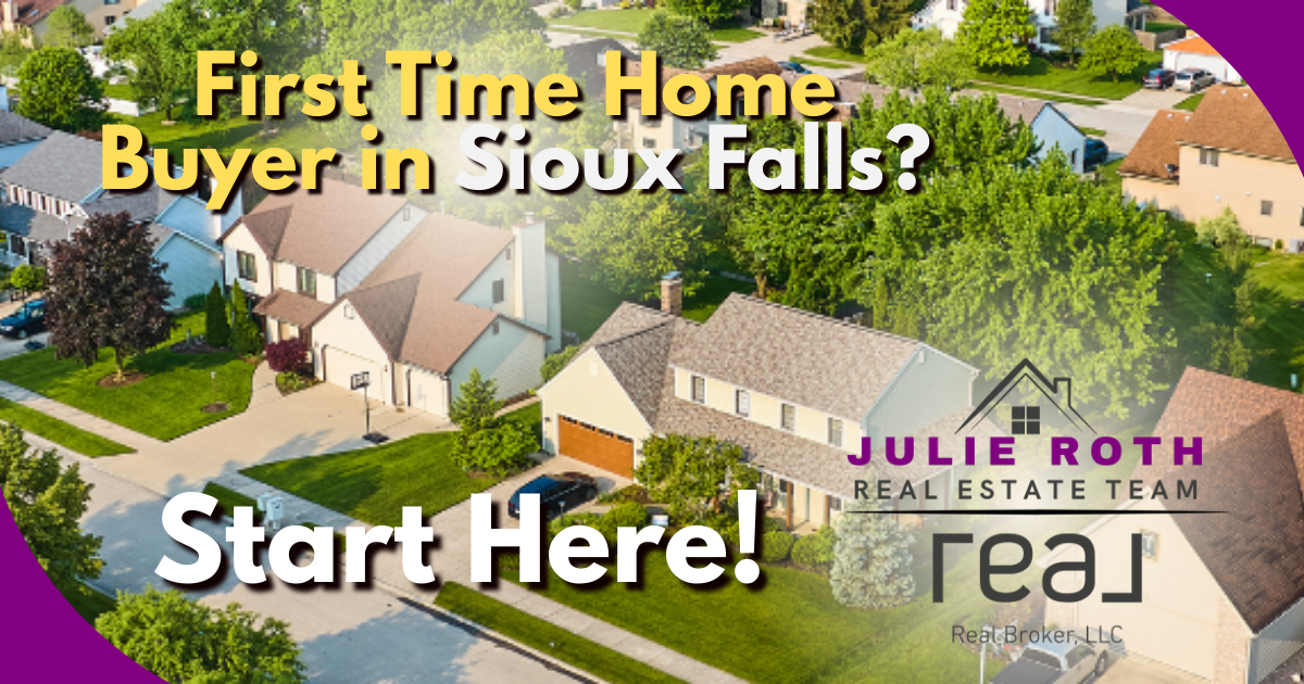 First Time Home Buyer in Sioux Falls? Start Here! header image.