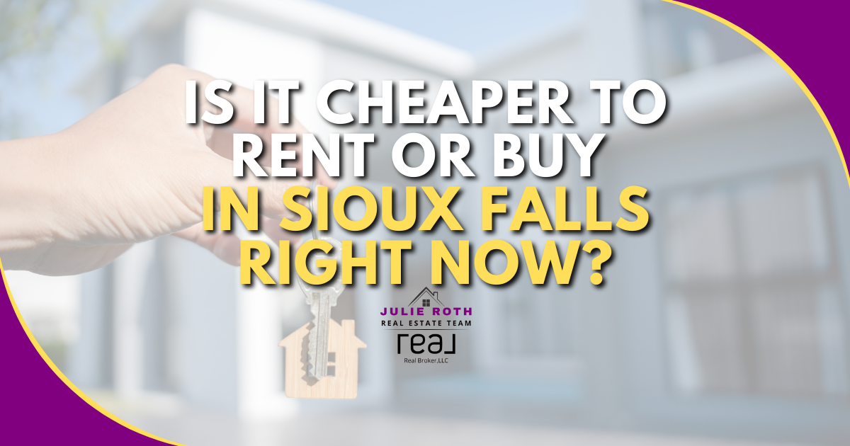 Is It Cheaper to Rent or Buy in Sioux Falls Right Now? header image.