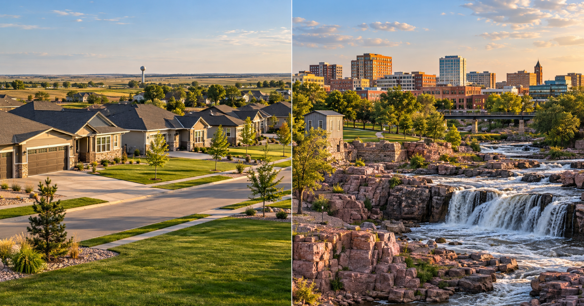 Tea vs. Sioux Falls: Which Suburb Fits Your Lifestyle? header image.