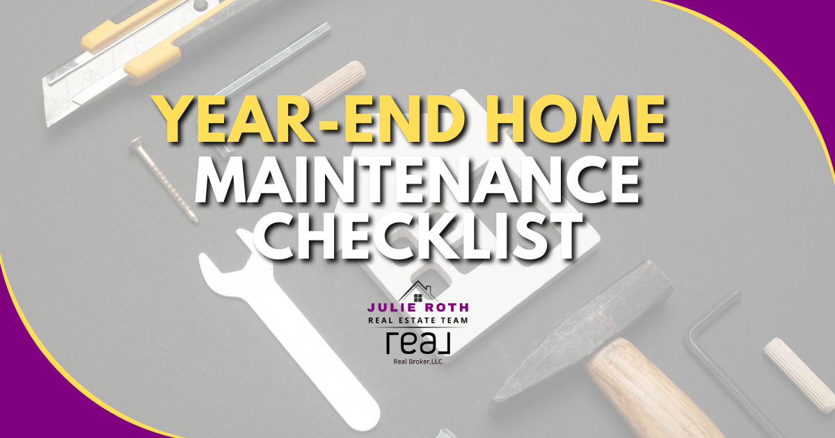 Year-End Home Maintenance Checklist header image.