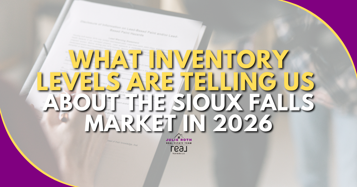 What Inventory Levels Are Telling Us About the Sioux Falls Market in 2026 header image.