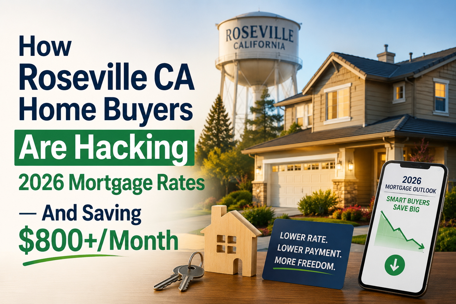How Roseville CA Home Buyers Are Hacking 2026 Mortgage Rates — And Saving $800+/Month header image.