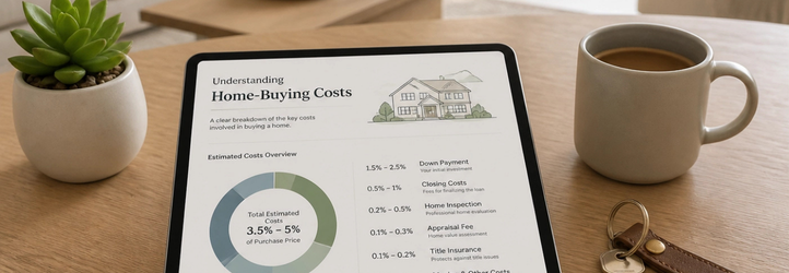 House keys and tablet on a desk symbolizing financial planning for a Roseville CA home purchase.