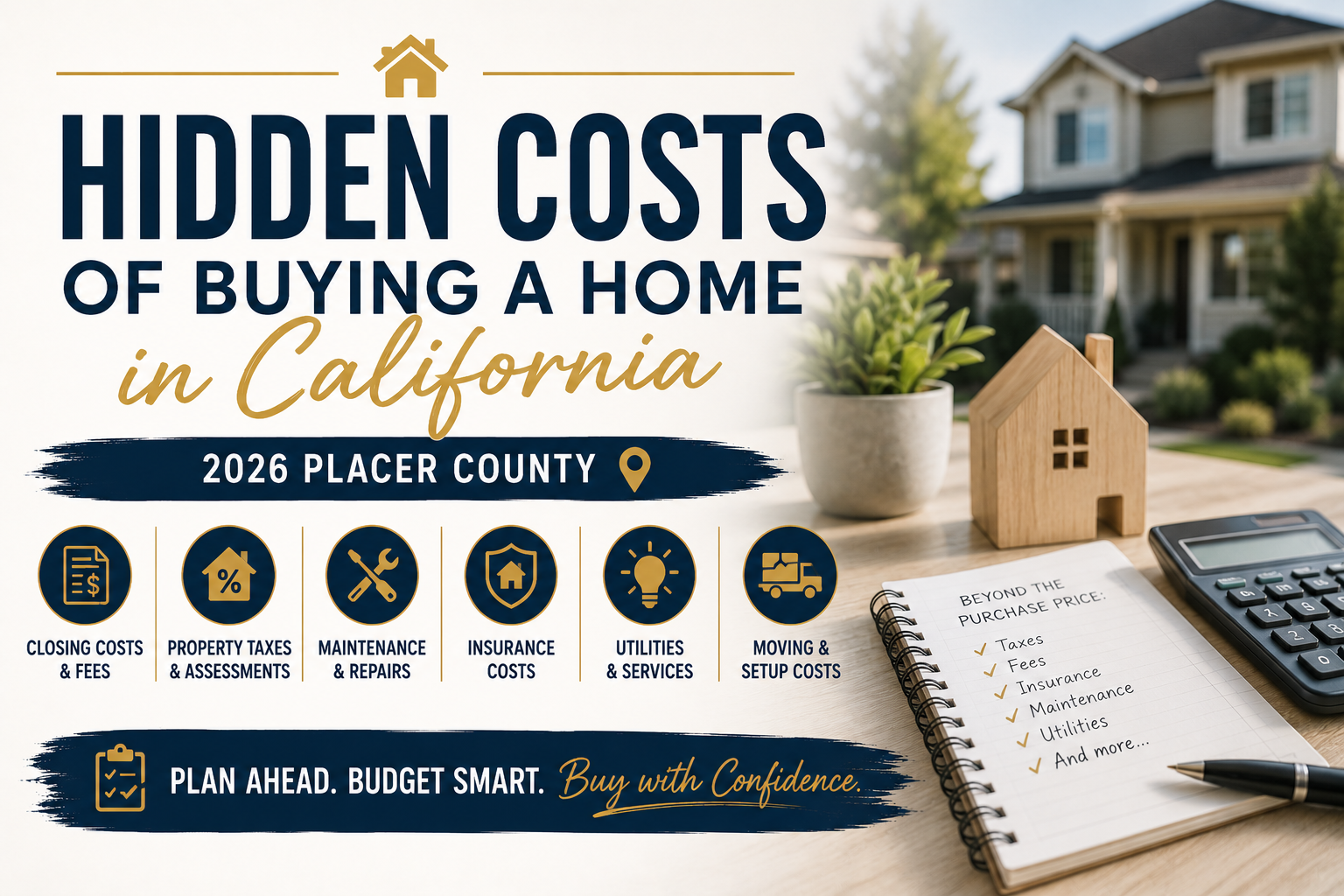 Hidden Costs of Buying a Home in California | 2026 Placer County header image.