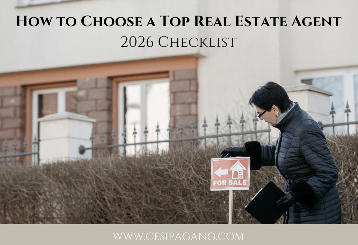 How to Choose a Top Real Estate Agent – 2026 Checklist header image.