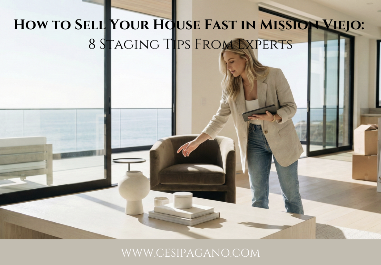 How to Sell Your House Fast in Mission Viejo: 8 Staging Tips From Experts header image.