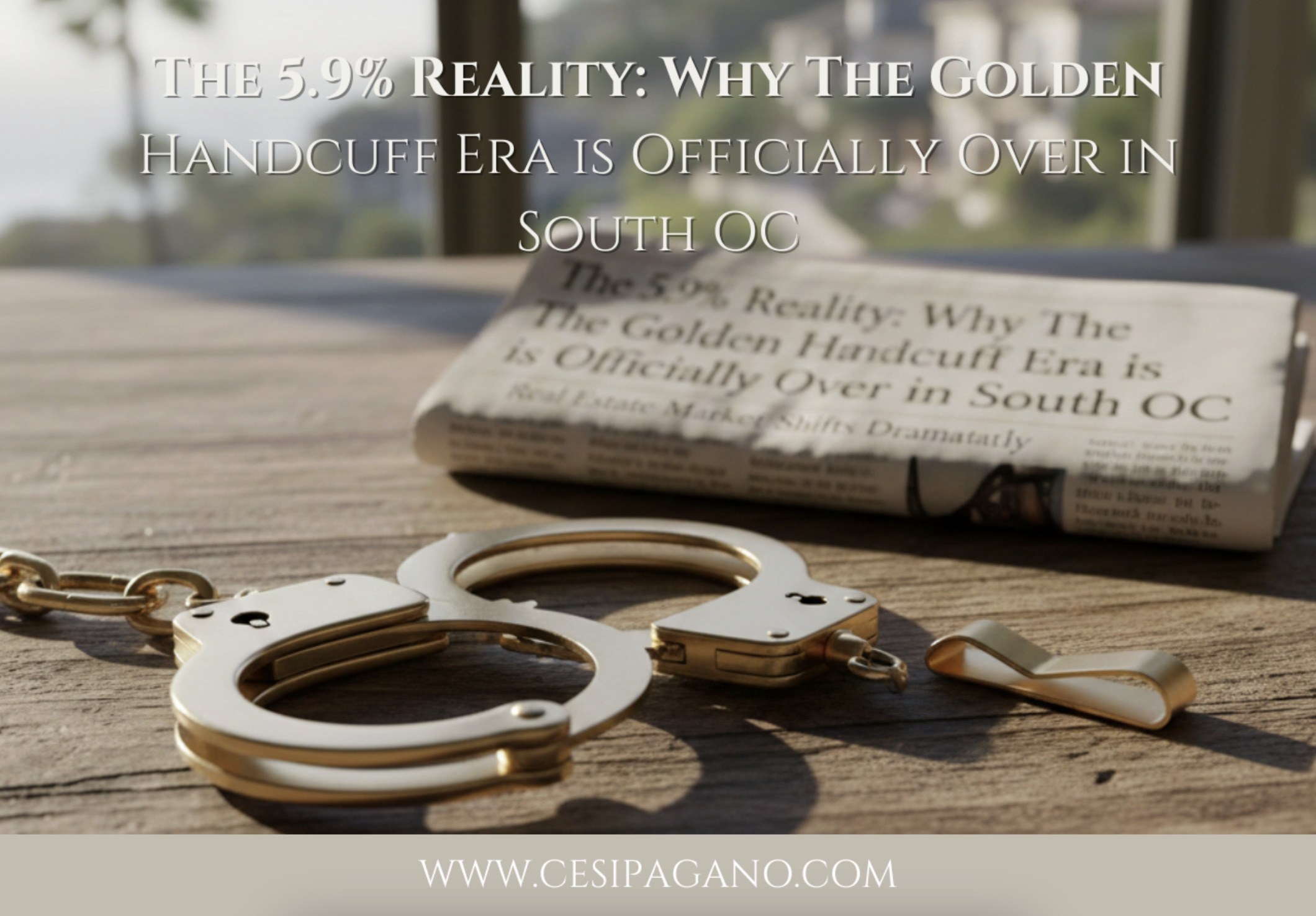 The 5.9% Reality: Why The Golden Handcuff Era is Officially Over in South OC header image.