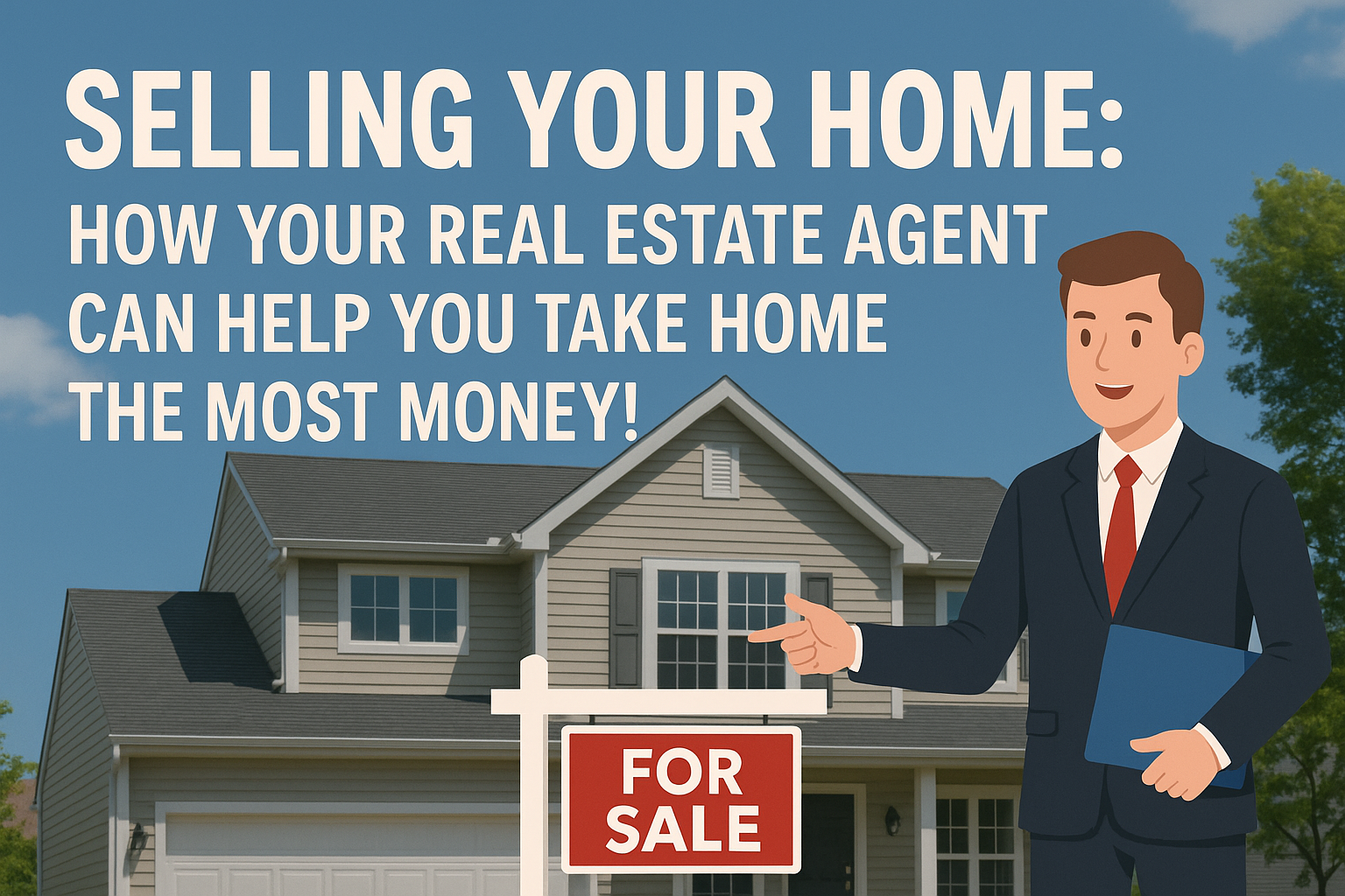 Selling your Home: How your Real Estate Agent Can Help you Take Home the Most Money! header image.