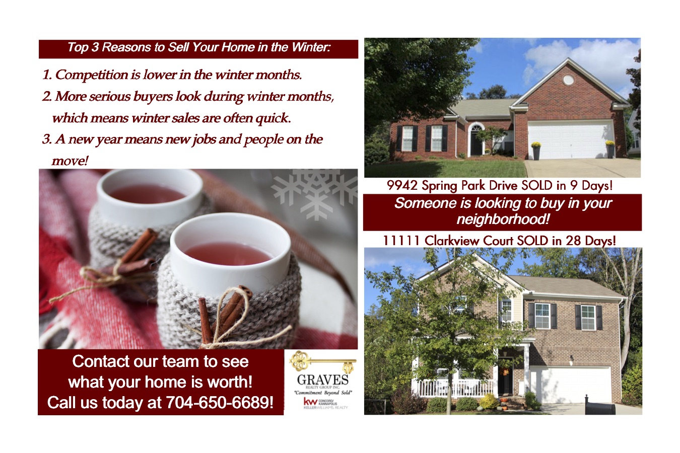 Selling your home in the winter can be a very smart decision! header image.