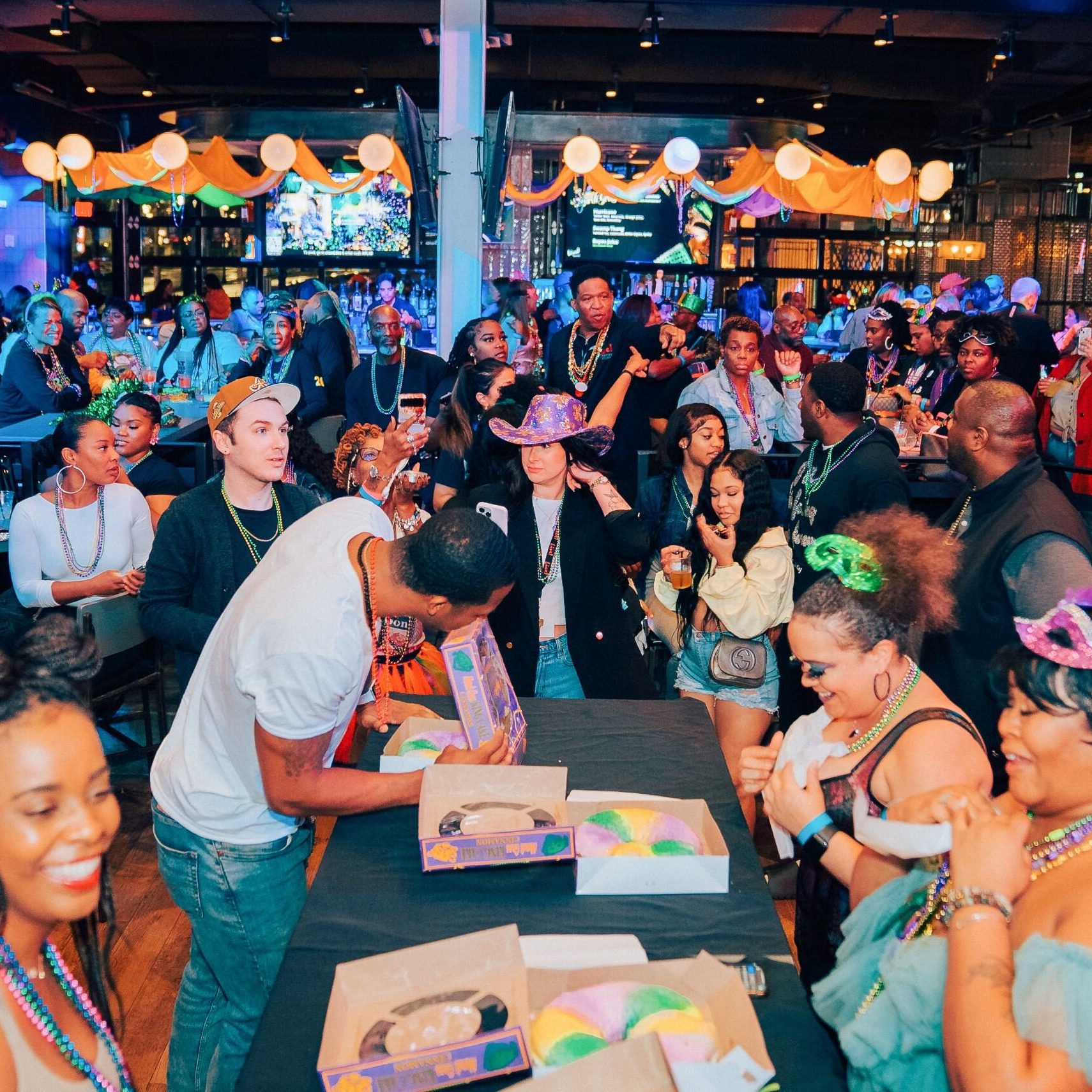 Celebrate Mardi Gras at Live! at The Battery header image.