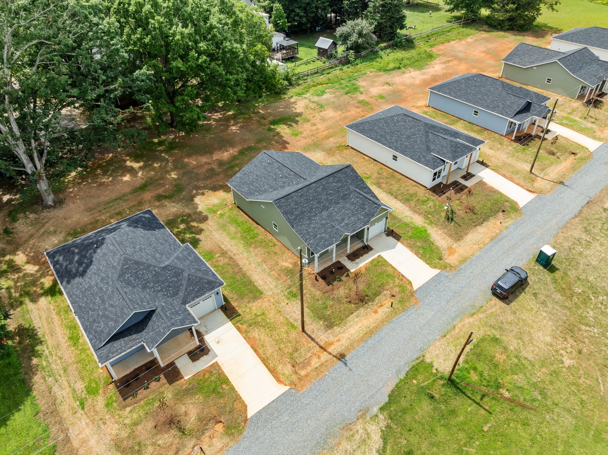 Modern new build in Walkertown featuring 3 bedrooms, 2 baths, and a 1-car garage.