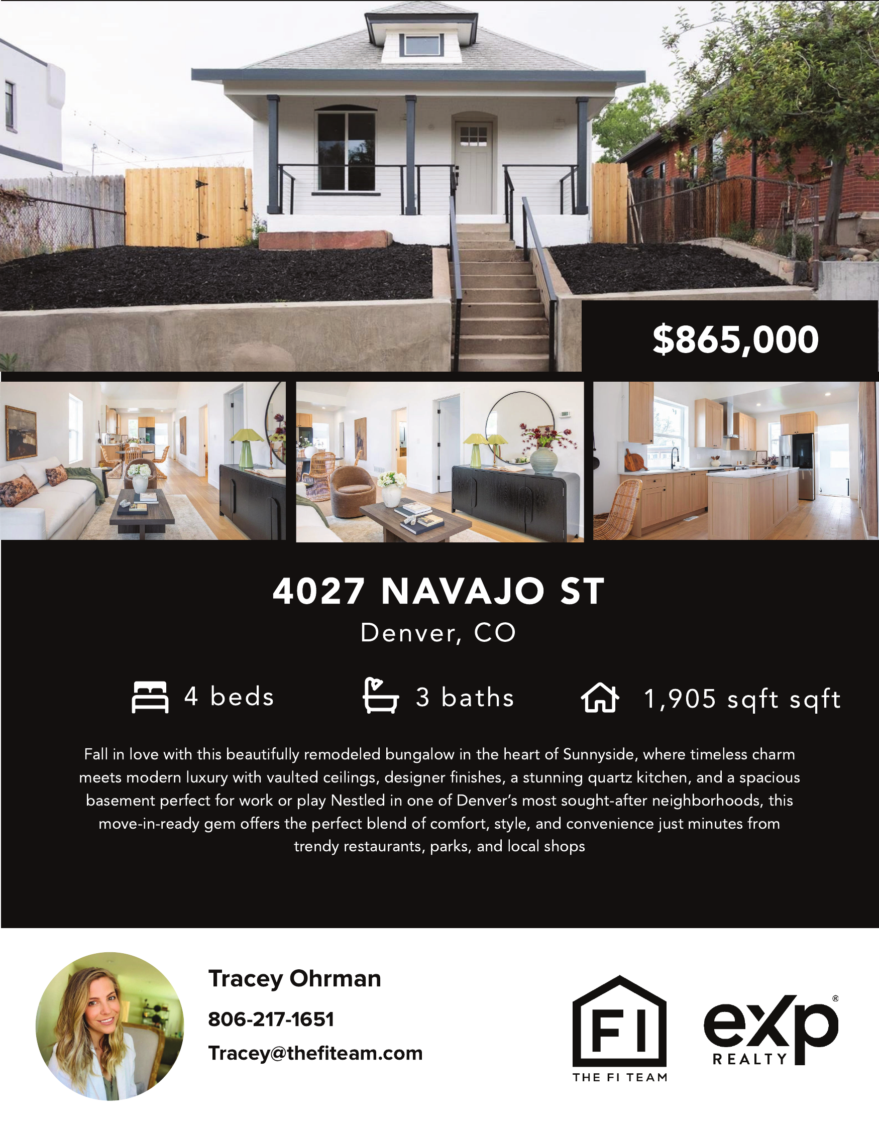 4027 Navajo Street, Denver, CO 80211 header image.