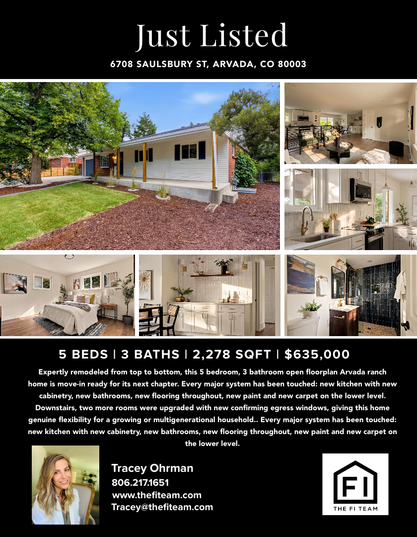 6708 Saulsbury St, Arvada - Open House header image.