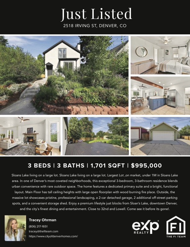 🏠 OPEN HOUSE: 2518 Irving Street, Denver | Friday |       4 - 6pm 🏠 header image.