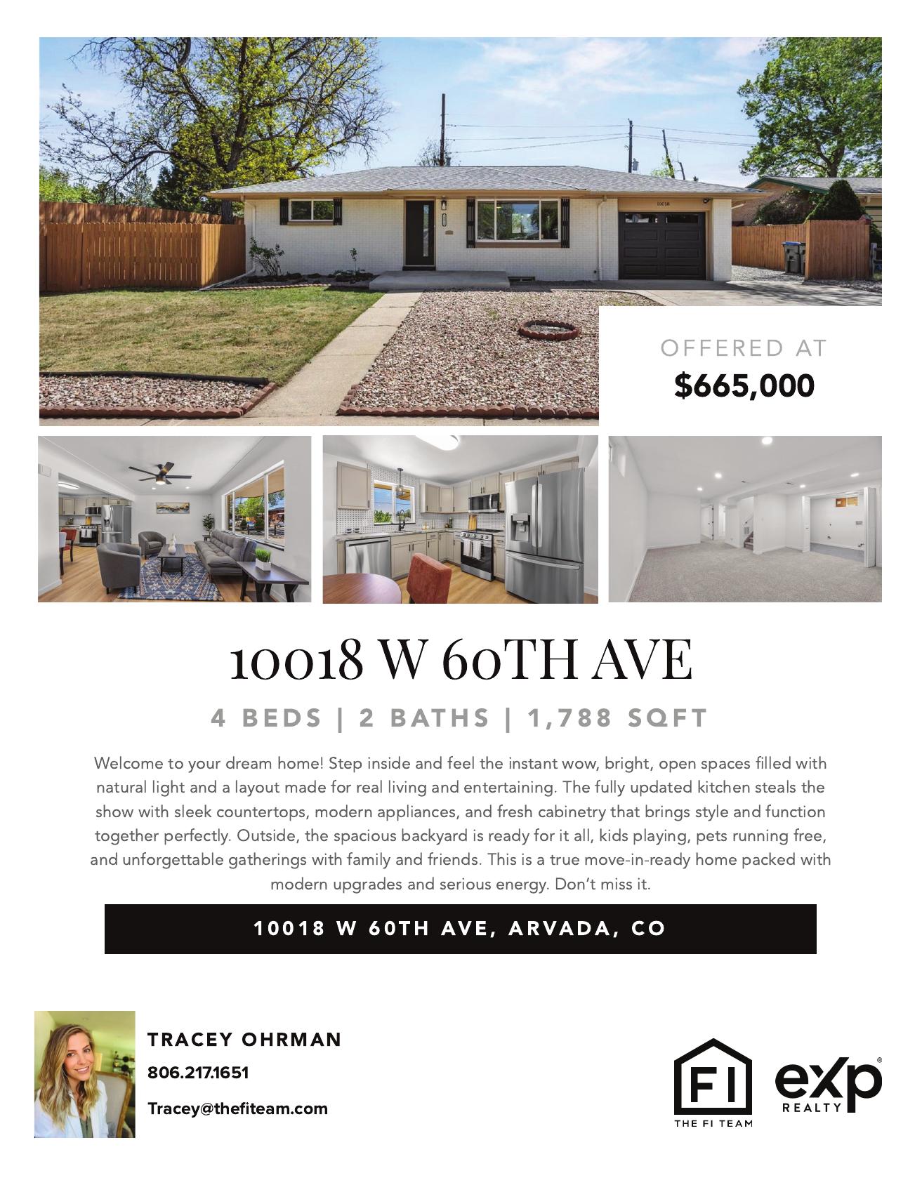 10018 W 60th Avenue, Arvada, CO 80004 header image.