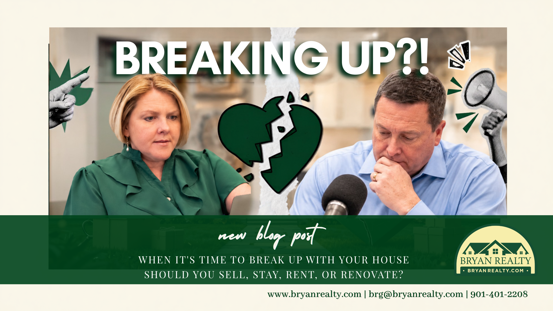 Thinking about selling your house? Bryan Realty Group discusses when it may be time to sell, downsize, renovate, or stay.