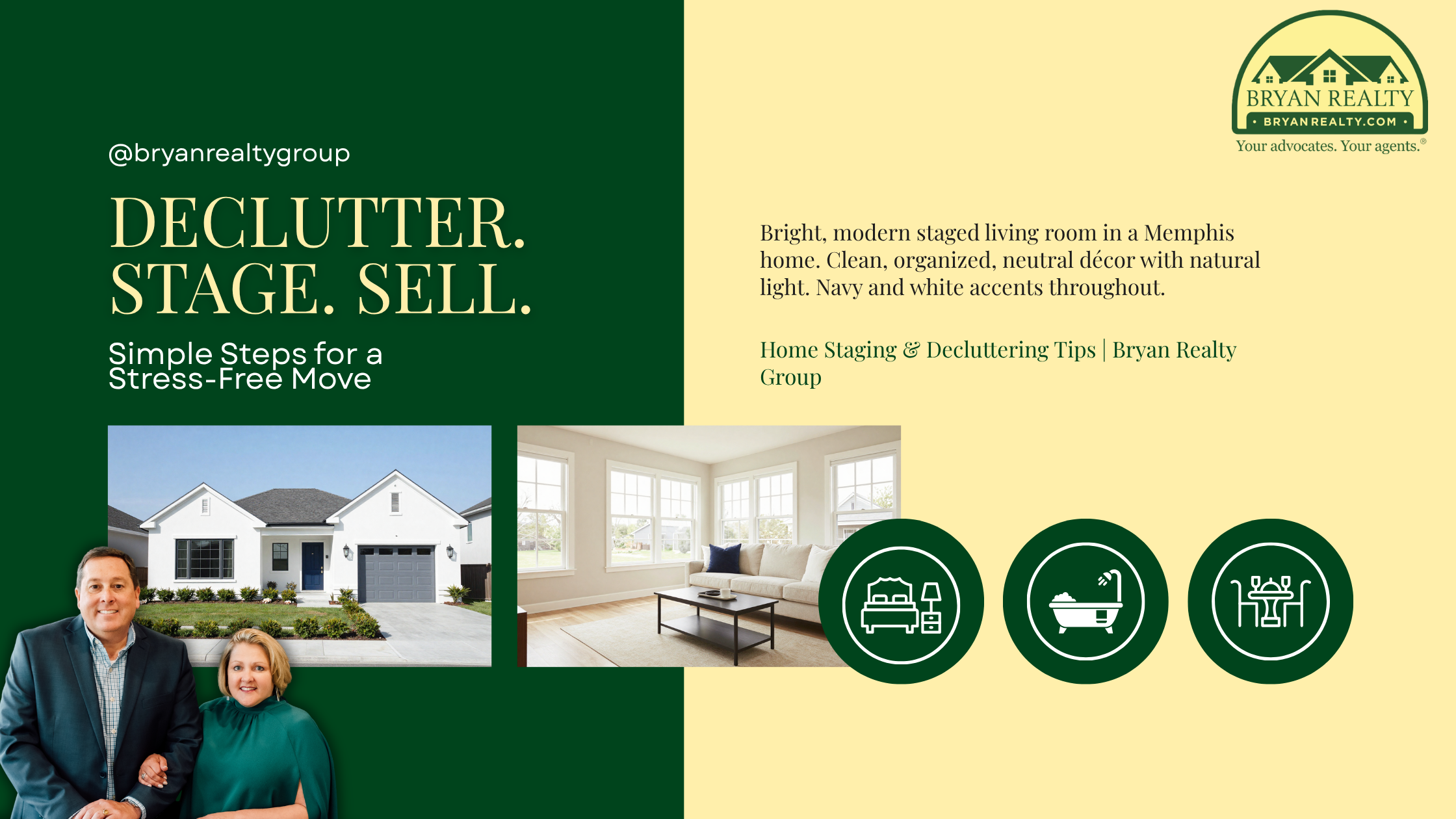 Decluttering and Home Staging: Simple Steps for a Stress-Free Move header image.