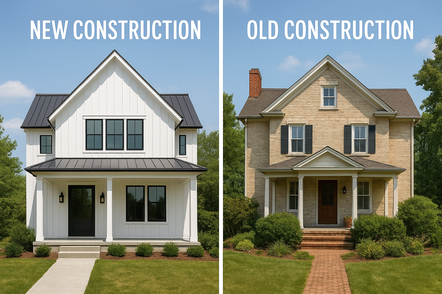 The Pros & Cons of Buying New Construction vs. Existing Homes in Middle Tennessee header image.