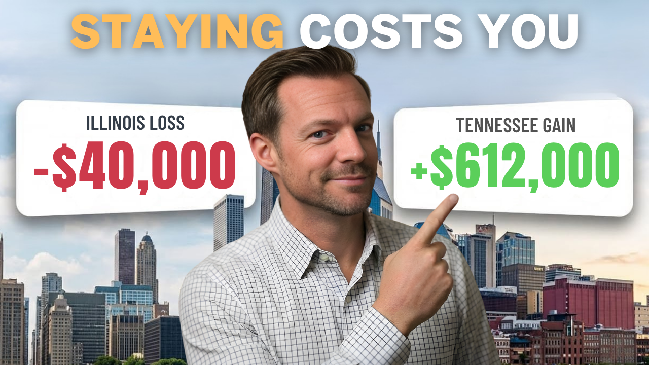 Illinois vs. Tennessee Taxes: What High Earners Lose by Staying in Chicago header image.