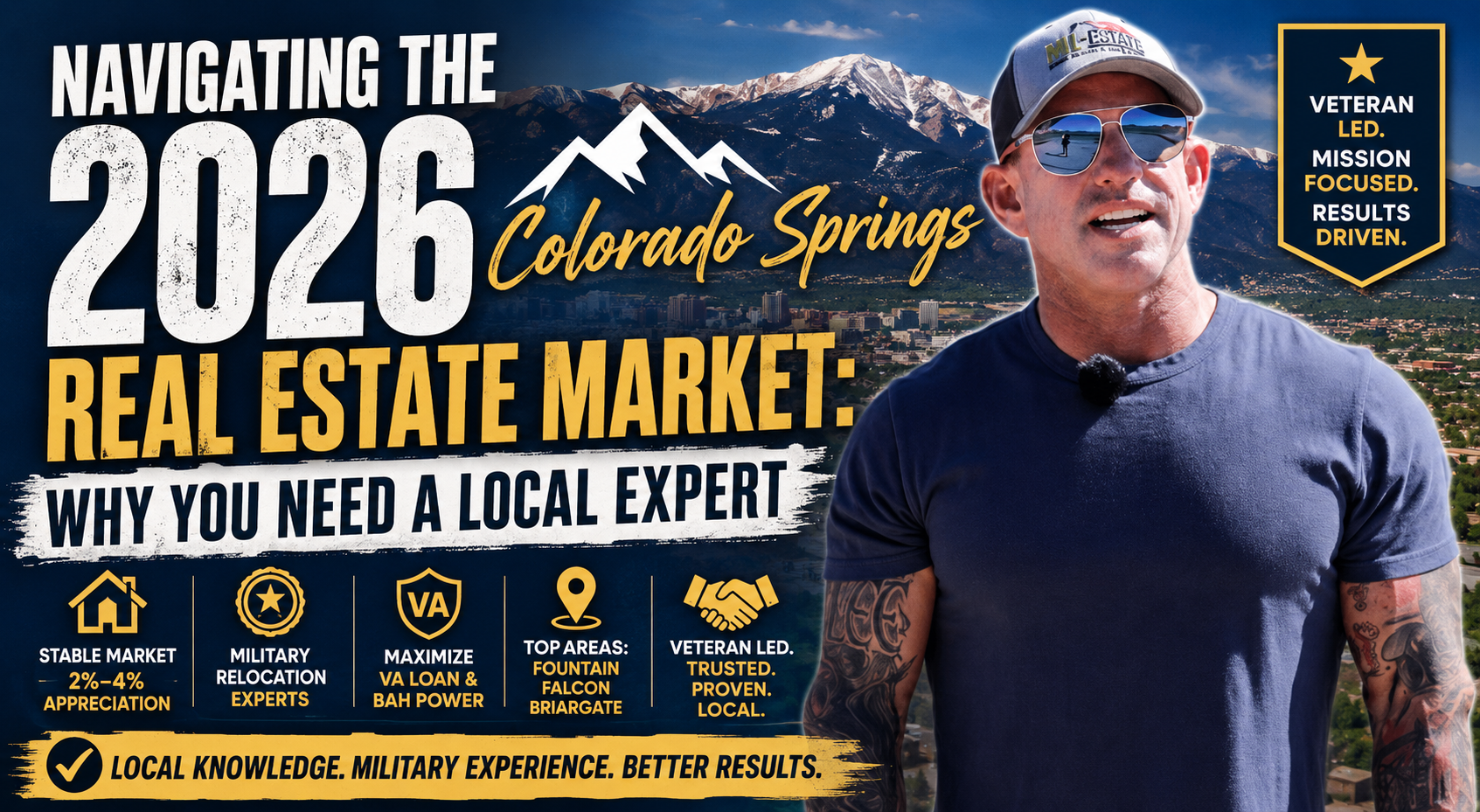 Colorado Springs Real Estate 2026 Guide for Military & VA Buyers header image.
